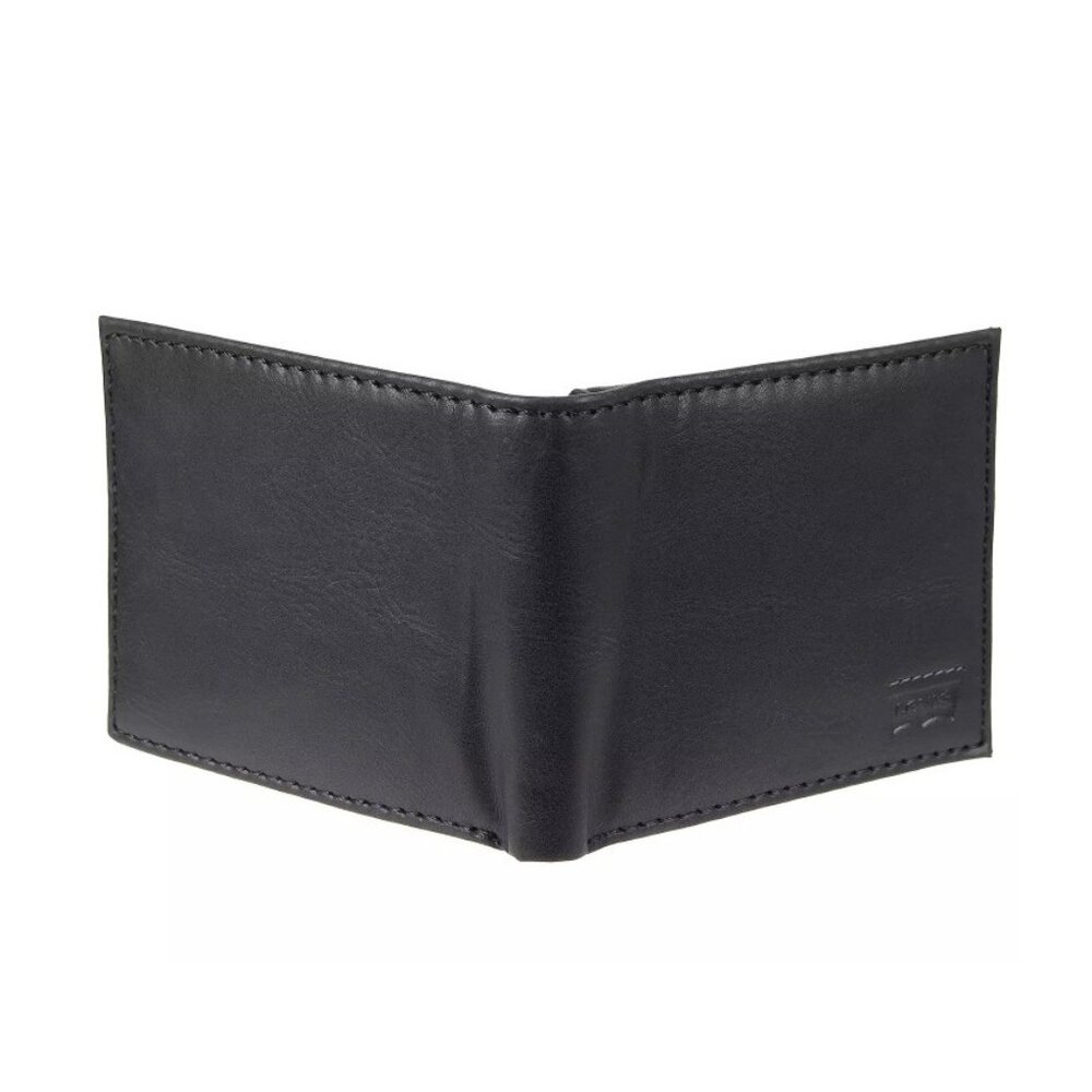 NEW Levi's‎ Men's RFID Blocking Passcase Wallet Black